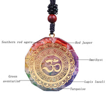 Charger l'image dans la galerie, 7 Chakra Om Necklace