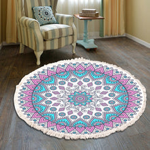 Load image into Gallery viewer, Mandala Round Rug