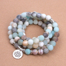 Charger l'image dans la galerie, Matte Amazonite Mala Bracelet