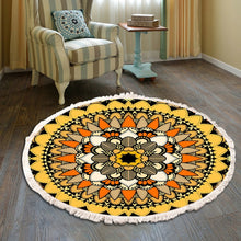 Load image into Gallery viewer, Mandala Round Rug