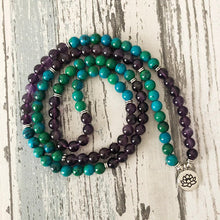 Charger l'image dans la galerie, Amethyst Chrysocolla Mala Bracelet