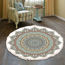 Load image into Gallery viewer, Mandala Round Rug