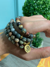Charger l'image dans la galerie, Matte Ocean Stone Mala Bracelet