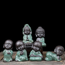 Charger l'image dans la galerie, Ceramic Small Monk Figurines