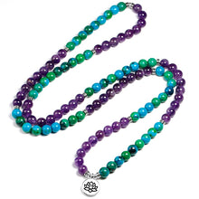 Charger l'image dans la galerie, Amethyst Chrysocolla Mala Bracelet