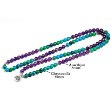 Charger l'image dans la galerie, Amethyst Chrysocolla Mala Bracelet