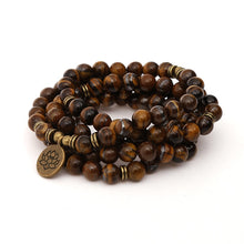 Charger l'image dans la galerie, Tiger Eye Mala Bracelet
