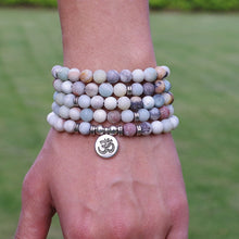 Charger l'image dans la galerie, Matte Amazonite Mala Bracelet