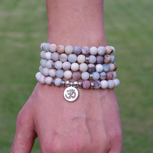 Charger l'image dans la galerie, Matte Amazonite Mala Bracelet