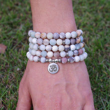 Charger l'image dans la galerie, Matte Amazonite Mala Bracelet