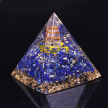 Charger l'image dans la galerie, Lapis Lazuli Sri Yantra Om Pyramid