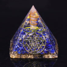 Charger l'image dans la galerie, Lapis Lazuli Sri Yantra Om Pyramid