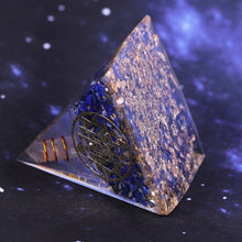Charger l'image dans la galerie, Lapis Lazuli Sri Yantra Om Pyramid
