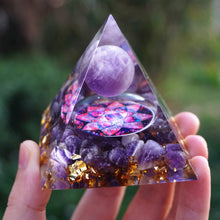 Charger l'image dans la galerie, Amethyst Sphere Amethyst Pyramid