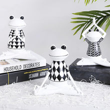 Charger l'image dans la galerie, White Yoga Meditation Frog