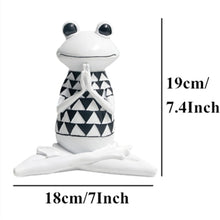 Charger l'image dans la galerie, White Yoga Meditation Frog