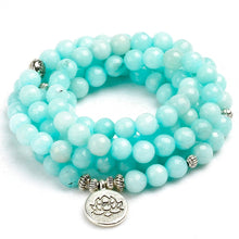 Load image into Gallery viewer, Blue Chalcedony Mala Bracelet