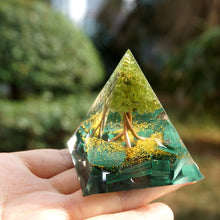 Charger l'image dans la galerie, Peridot Malachite Tree of Life Pyramid