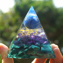 Charger l'image dans la galerie, Lapis Lazuli Sphere Amethyst Malachite Pyramid