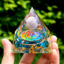 Charger l'image dans la galerie, Amethyst Sphere Blue Quartz Pyramid