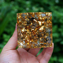 Charger l'image dans la galerie, Peridot Black Rutilated Quartz Tree Of Life Pyramid