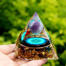 Charger l'image dans la galerie, Amethyst Sphere Obsidian Pyramid