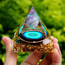 Charger l'image dans la galerie, Amethyst Sphere Obsidian Pyramid