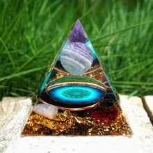 Charger l'image dans la galerie, Amethyst Sphere Obsidian Pyramid
