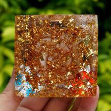 Charger l'image dans la galerie, Amethyst Sphere Blue Red Quartz Chakra Pyramid