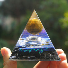 Charger l'image dans la galerie, Tiger Eye Sphere Lapis Lazuli Obsidian Pyramid