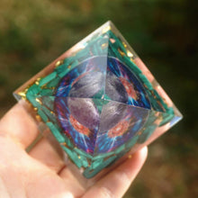 Load image into Gallery viewer, Amethyst Sphere Malachite Pyramid
