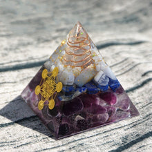 Charger l'image dans la galerie, White Crystal Point Blue Chalcedony Pyramid