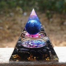 Charger l'image dans la galerie, Lapis Lazuli Sphere Obsidian Pyramid