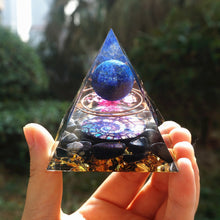 Charger l'image dans la galerie, Lapis Lazuli Sphere Obsidian Pyramid