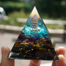 Charger l'image dans la galerie, Rose Quartz Point Obsidian Pyramid