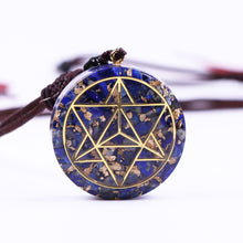 Charger l'image dans la galerie, Lapis Lazuli Merkaba Necklace