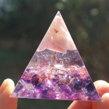 Charger l'image dans la galerie, Pink Opal Amethyst Tree Of Life Pyramid