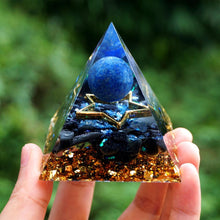 Load image into Gallery viewer, Lapis Lazuli Sphere Obsidian Star Pyramid