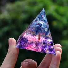 Charger l'image dans la galerie, Kyanite Amethyst Tree Of Life Pyramid