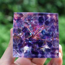 Charger l'image dans la galerie, Kyanite Amethyst Tree Of Life Pyramid