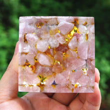 Charger l'image dans la galerie, Amethyst Sphere Rose Quartz Chakra Pyramid