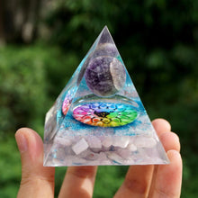 Charger l'image dans la galerie, Amethyst Sphere Kunzite Pyramid