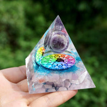 Charger l'image dans la galerie, Amethyst Sphere Kunzite Pyramid