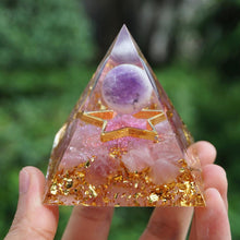 Charger l'image dans la galerie, Amethyst Sphere Star Rose Quartz Pyramid