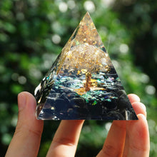 Charger l'image dans la galerie, White Quartz Obsidian Tree Of Life Pyramid
