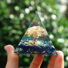 Charger l'image dans la galerie, White Quartz Obsidian Tree Of Life Pyramid