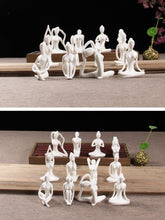 Charger l'image dans la galerie, White Ceramic Yoga Figurines