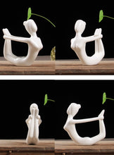 Charger l'image dans la galerie, White Ceramic Yoga Figurines