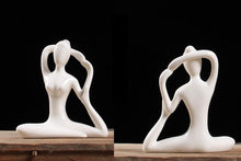 Charger l'image dans la galerie, White Ceramic Yoga Figurines