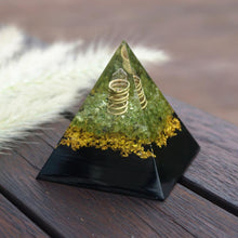 Charger l'image dans la galerie, Rose Quartz Pillar Peridot Shungite Pyramid